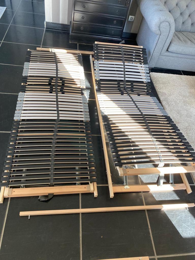 Verstelbare lattenbodems 70 x 200cm, Huis en Inrichting, Ophalen, Gebruikt, Bedbodem, 200 cm