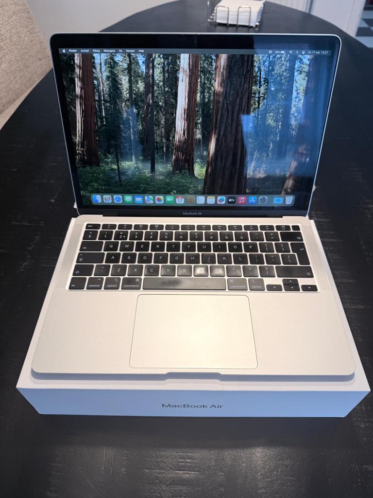 APPLE MACBOOK AIR 13-INCH A2179 2020 8GB/256GB Silver, Gebruikt, 256 GB, Qwerty, 8 GB