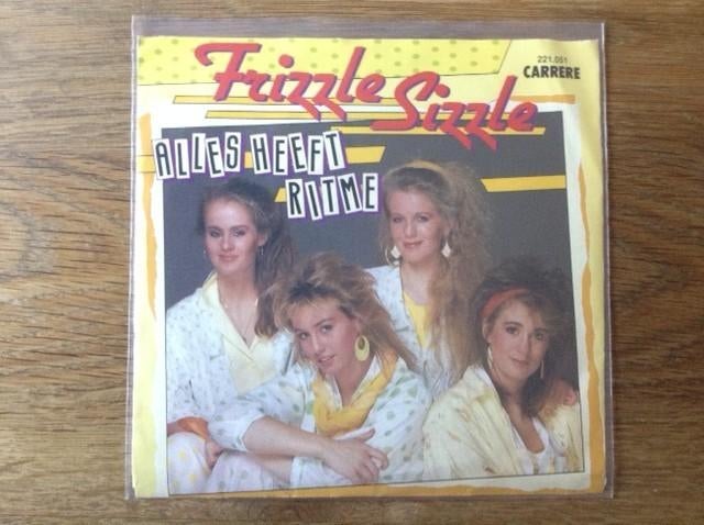 single frizzle sizzle, Cd's en Dvd's, Vinyl Singles, Beschermende buitenhoes, Fotohoes, Originele persing, Single, 1980 - 1989