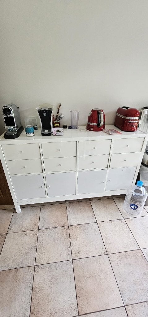 Meuble IKEA KALLAX blanc + accessoires, Enlèvement, Utilisé