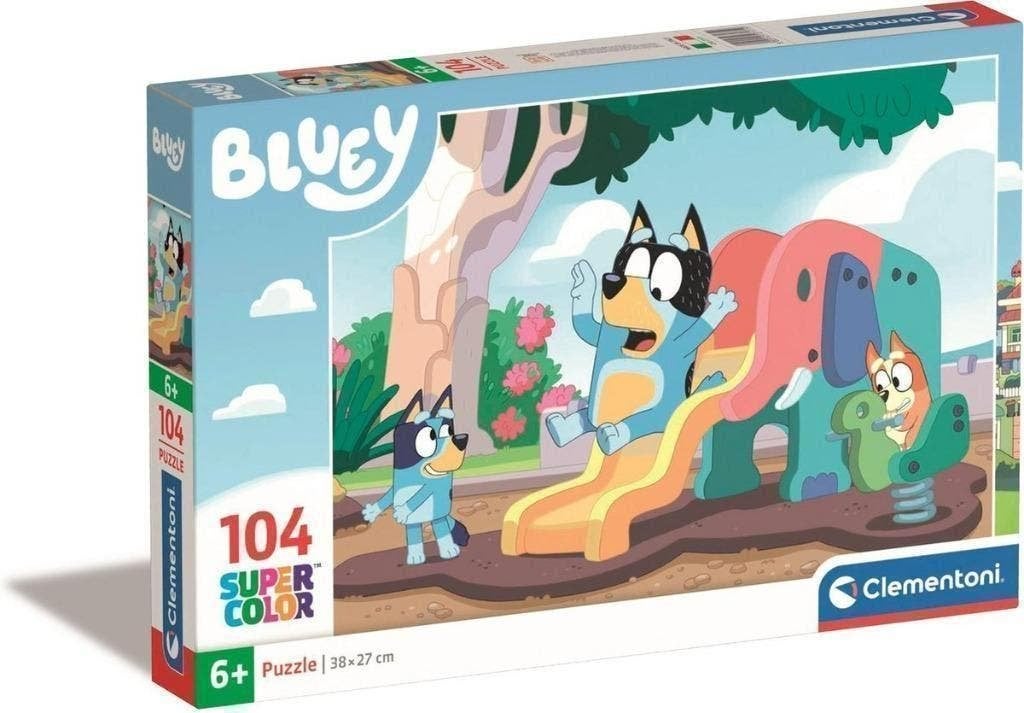 Bluey Puzzel - 104 stukjes - Clementoni Legpuzzel, Kinderen en Baby's, Speelgoed | Kinderpuzzels, Nieuw, 6 jaar of ouder, Meer dan 50 stukjes