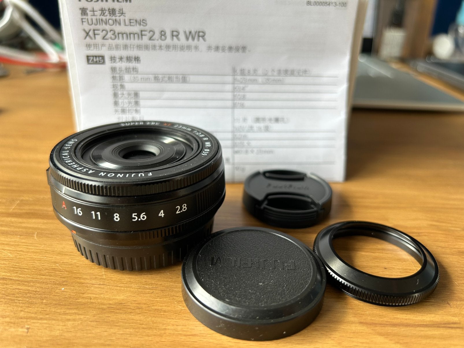 Fujifilm XF 23mm f/2.8 R WR, TV, Hi-fi & Vidéo, Enlèvement ou Envoi, Comme neuf, Fujifilm