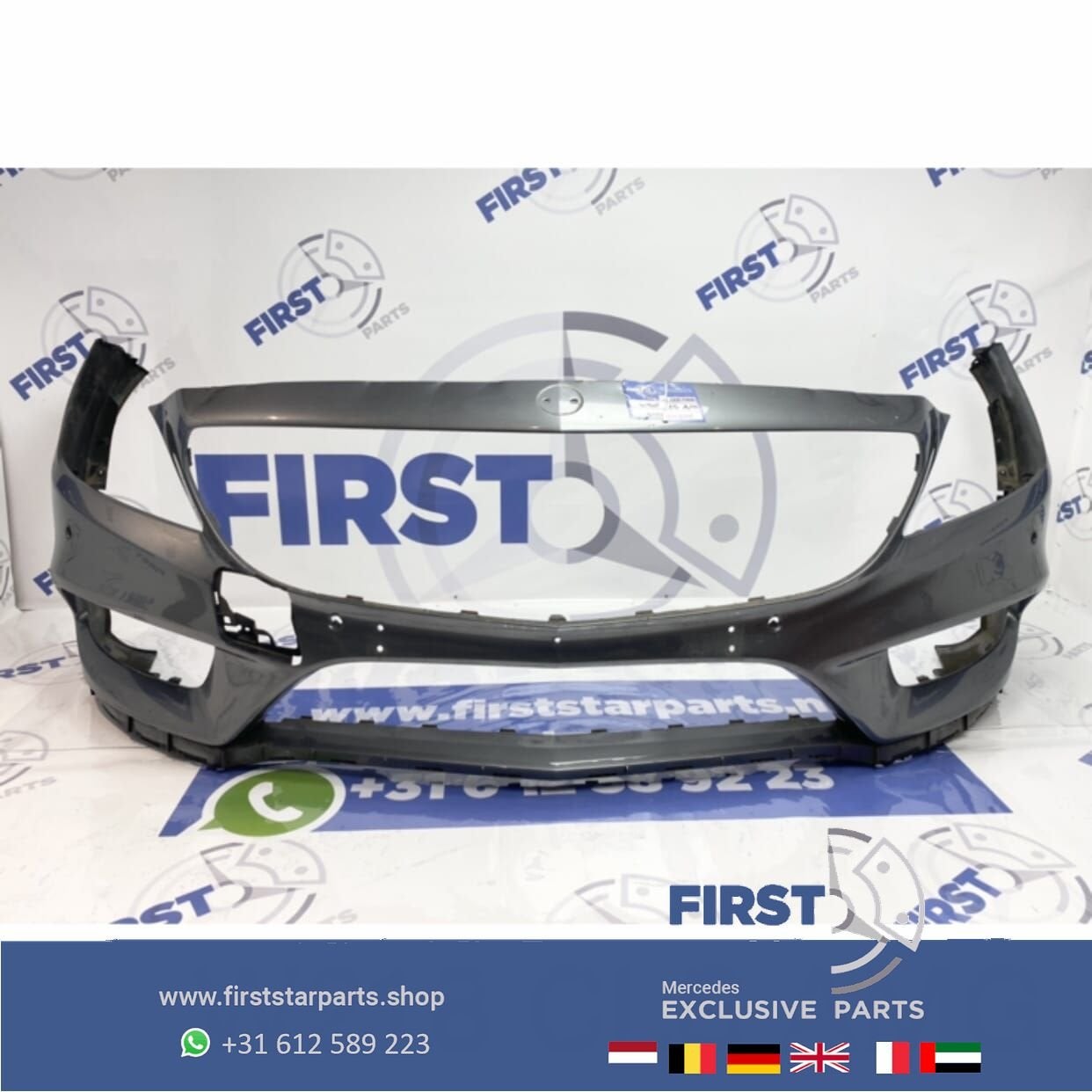 W218 X218 BUMPER FACELIFT 2017 CLS AMG VOORBUMPER origineel, Gebruikt, -, Voor, -