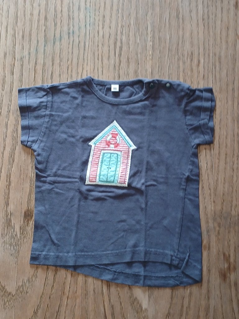 Zeeman T-shirt Maat 86 - Donkergrijs / Blauw, Zeeman, Gebruikt, Ophalen of Verzenden, Jongetje