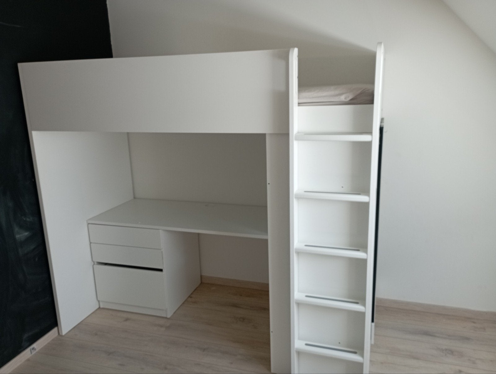 Hoogslaper met bureau, Ophalen, Hoogslaper