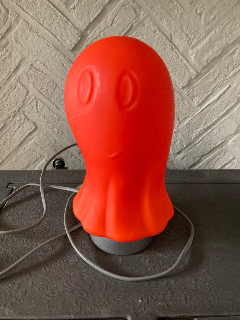 Halloween spookje als lamp, Enlèvement ou Envoi, Comme neuf, Verre, Orange