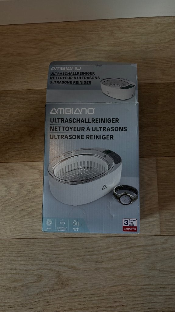 Ambiano ultrasone reiniger 0,6l, Ophalen of Verzenden, Gebruikt