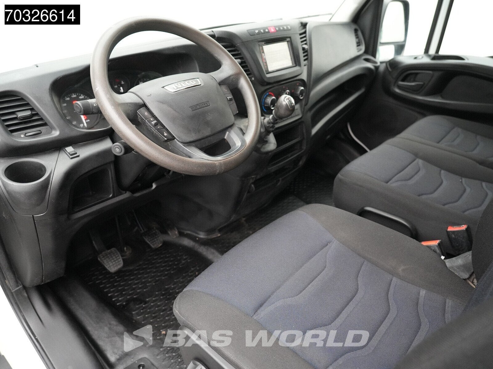 Iveco Daily 35C18 3.0L Kipper met Kist Dubbellucht 3,5t Trek, Stof, Gebruikt, Euro 6, 4 cilinders
