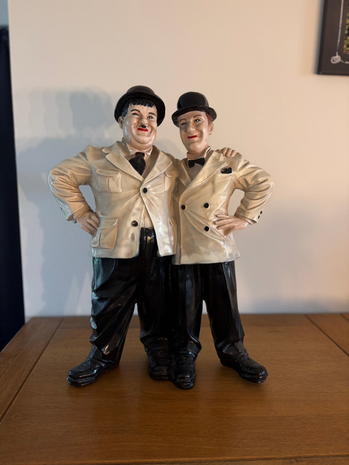 Laurel & Hardy Beeld - De Dikke en de Dunne in topstaat!, Antiek en Kunst, Ophalen, Beeld, 50 - 100 cm