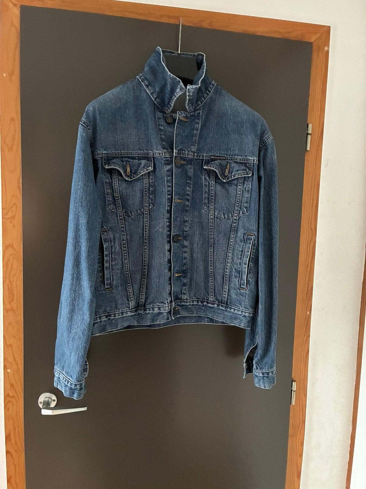 Harley-Davidson jeansvest., Motoren, Ophalen