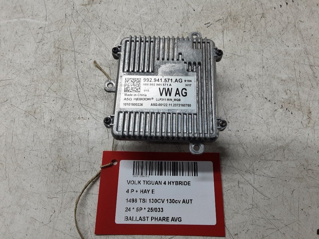BALLAST DE PHARE XENON GAUCHE Tiguan (CT1) (992941571AG), Volkswagen, Mevr. I. Hauben, Utilisé, Rue de l'Espoir 34 34
4030  GRIVEGNÉE, BE