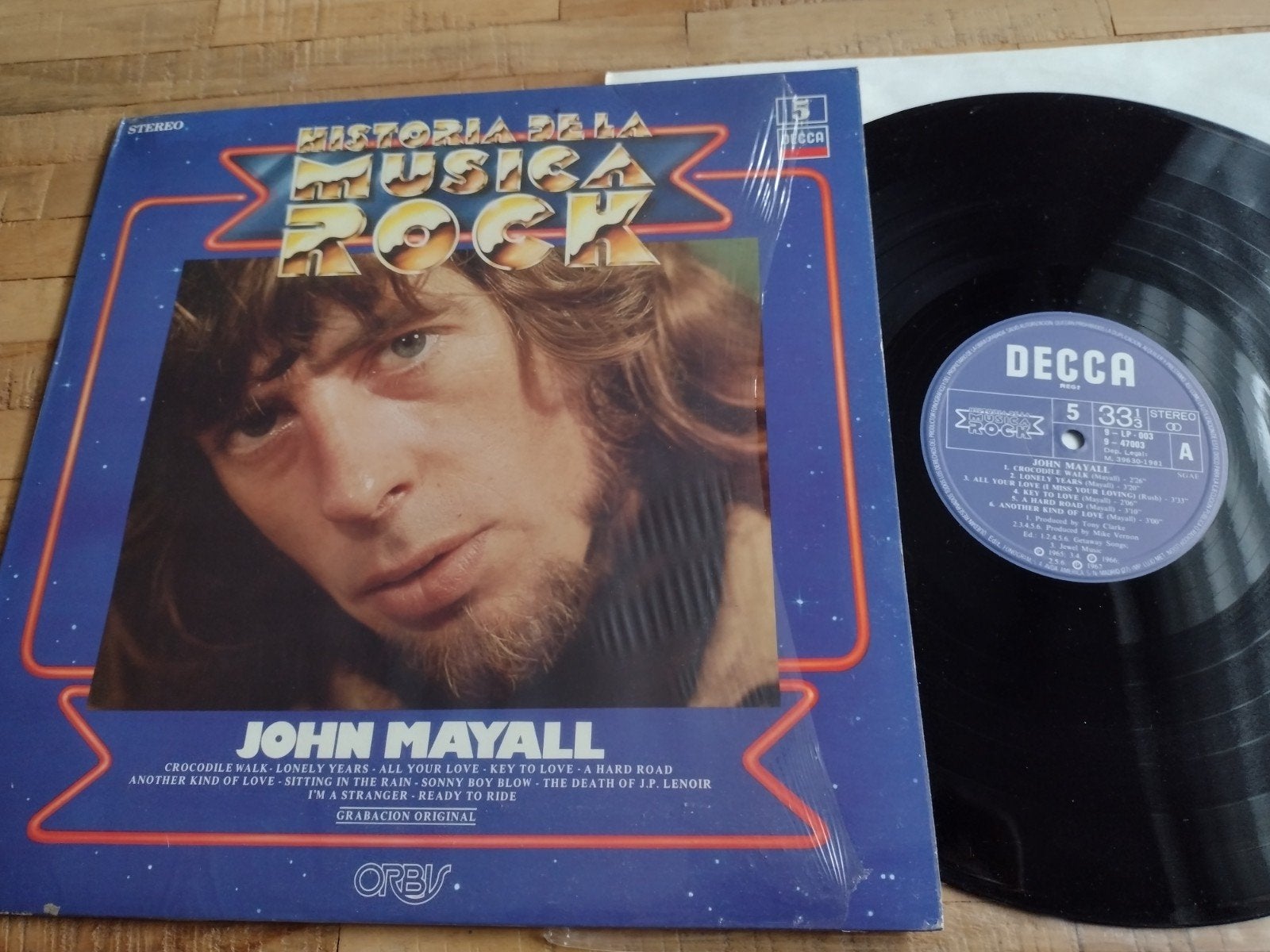 BLUES LP: JOHN MAYALL (Historia de la Musica Rock), LP, Ophalen of Verzenden, Zo goed als nieuw, Beschermende buitenhoes