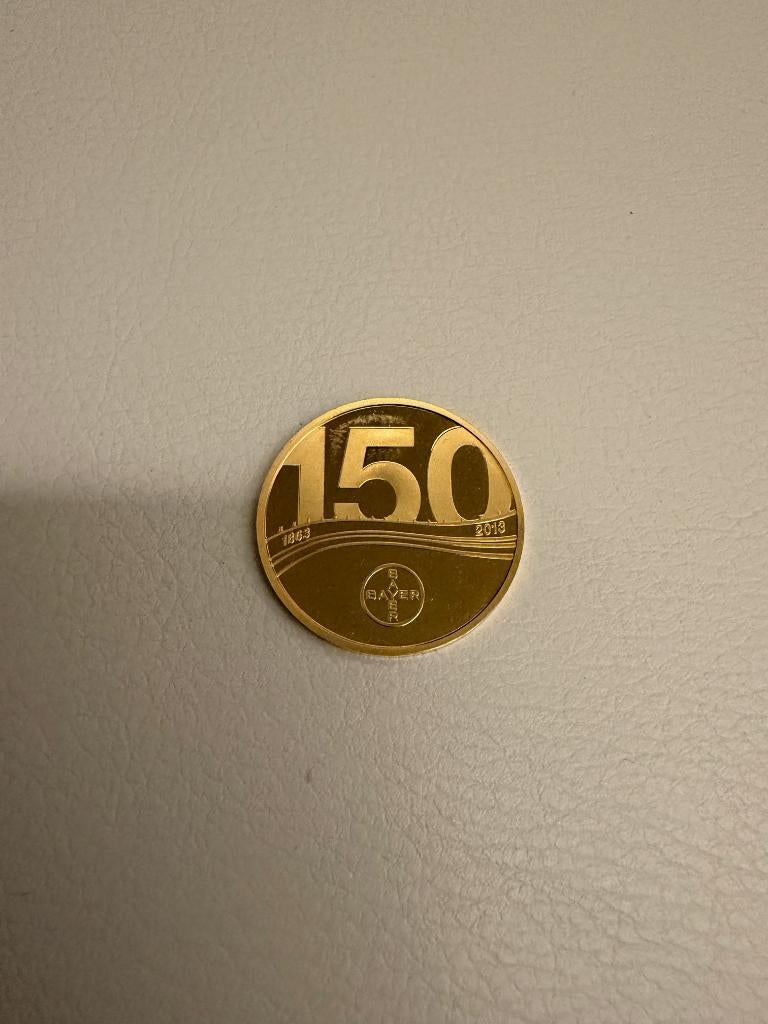 Medaille 150 jaar BAYER, Enlèvement ou Envoi, Or