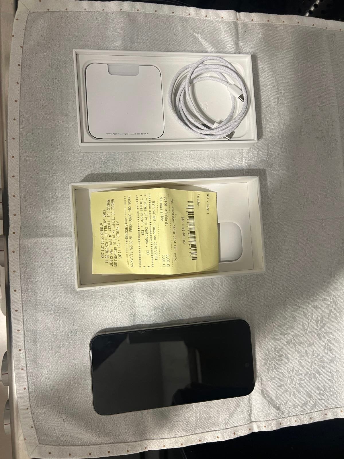 Iphone 15 pro Max 256 gb, Télécoms, Enlèvement, Comme neuf, IPhone 15 Pro Max, Gris