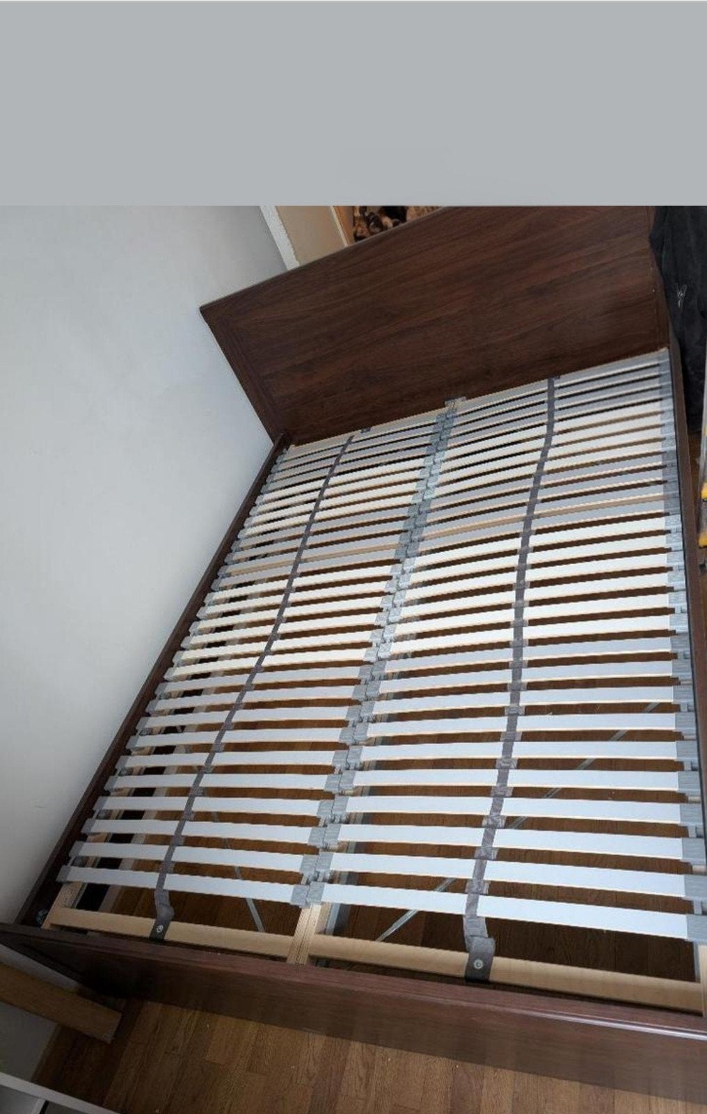 Lit et sommier Brusali avec matelas ikea Anneland Hybrid 140, Enlèvement, Sommier, 200 cm, Deux personnes