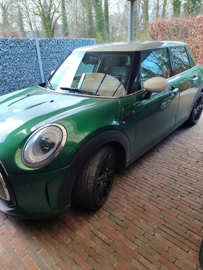 Mini 5 deurs 34000km, Auto's, Mini, Particulier, Countryman, Benzine, 5 deurs, Groen, Leder, Ophalen
