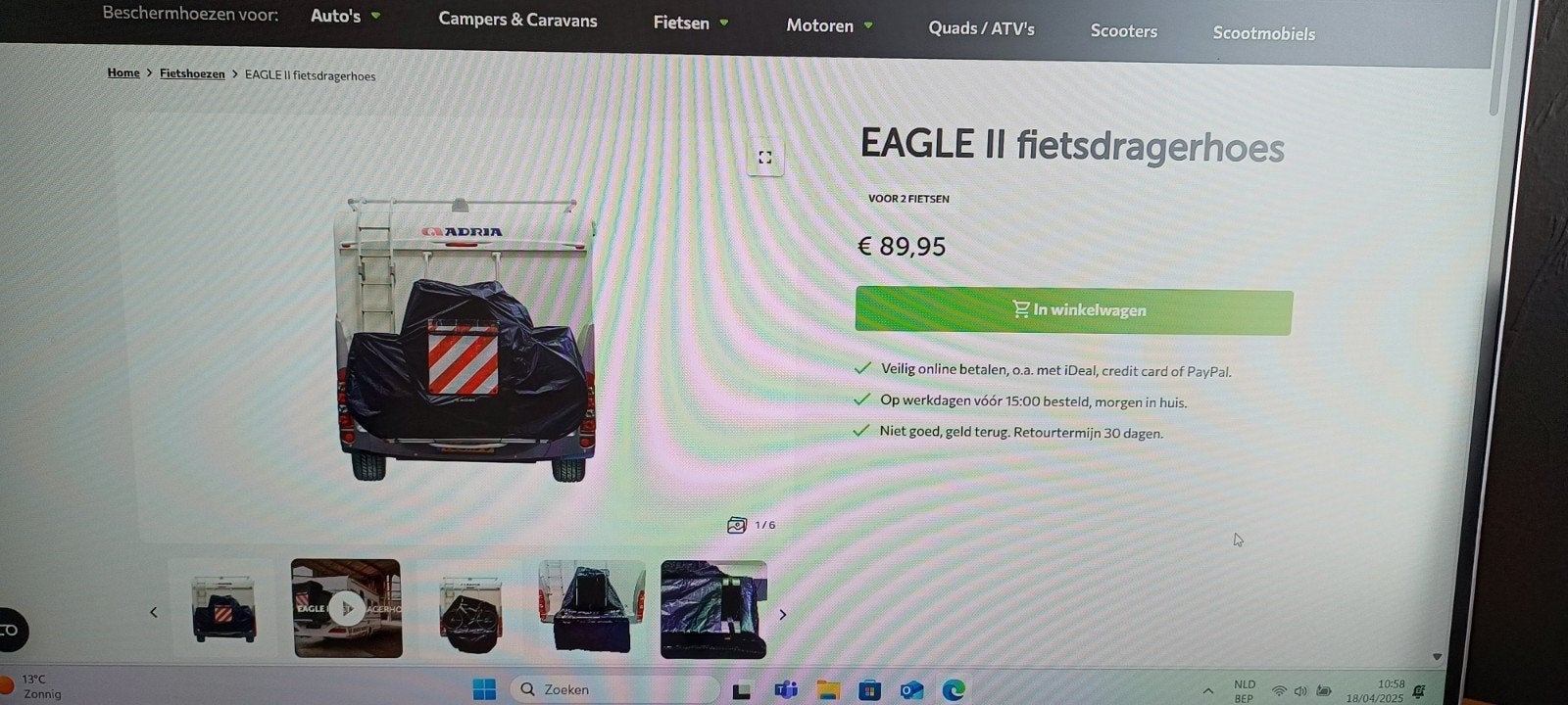 Fietshoes DS covers, Ophalen