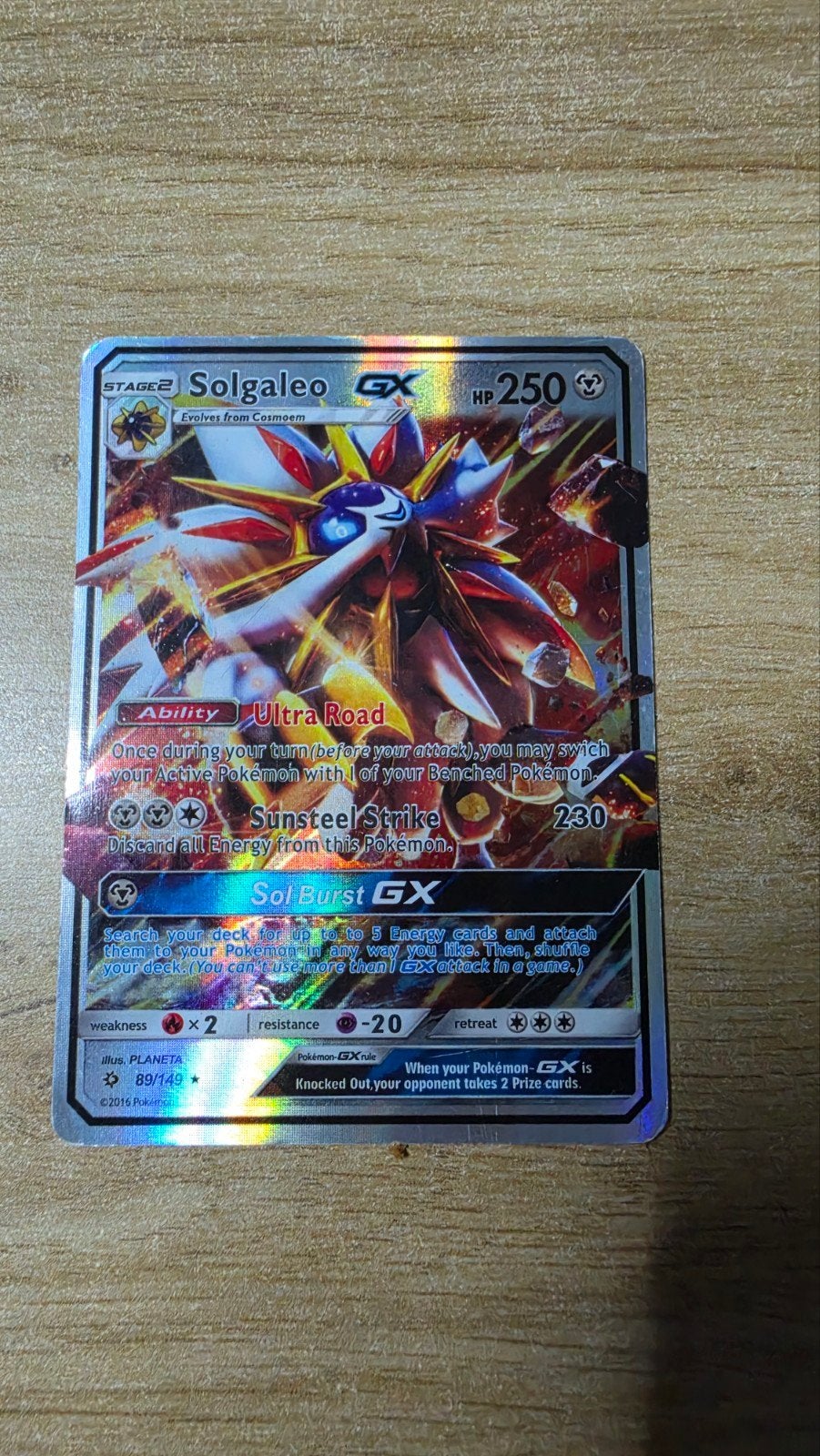 Solgaleo 89/149, Enlèvement