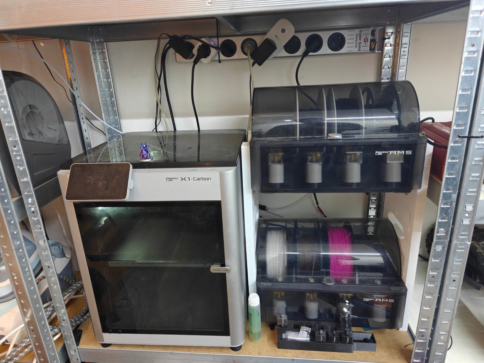 Bambu Lab X1 Carbon avec 2 unités AMS - Bien entretenu, Enlèvement
