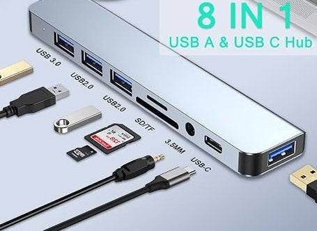 USB C Hub USB Hub 3.0, Computers en Software, Verzenden, Nieuw, USB-hub, Harde schijf