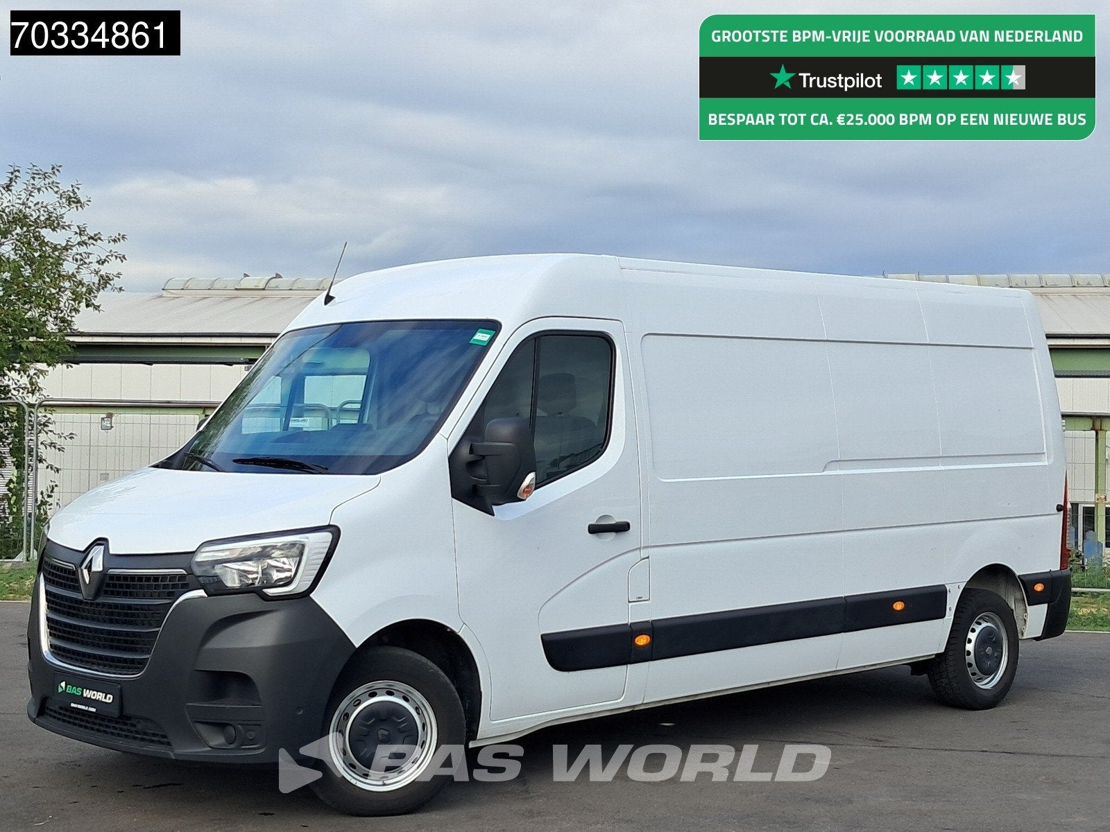 Renault Master 135PK L3H2 LED Klima Tempomat Parkensensoren, 100 kW, Stof, Gebruikt, Euro 6