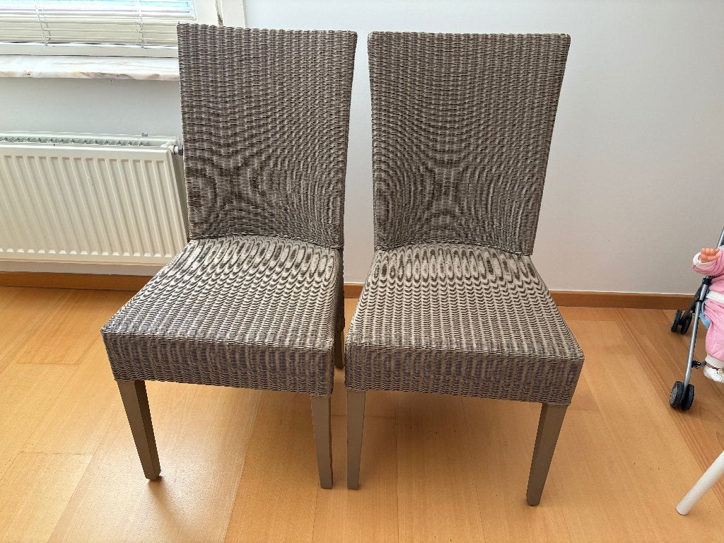 Stoelen, Huis en Inrichting, Stoelen, Ophalen, Twee, Bruin, Riet of Rotan