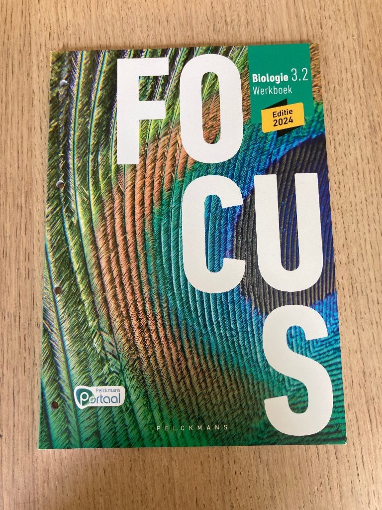 Focus Biologie 3.2 Werkboek, Neuf, Biologie, Secondaire, Pelckmans