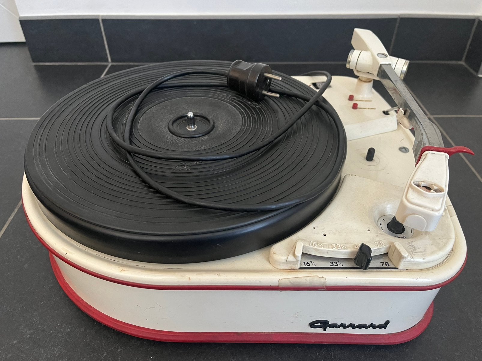Platine vinyle Garrard 4HF, Enlèvement, Comme neuf
