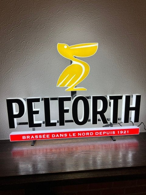 Lichtreclame bieren Pelforth, Verzamelen, Biermerken, Ophalen