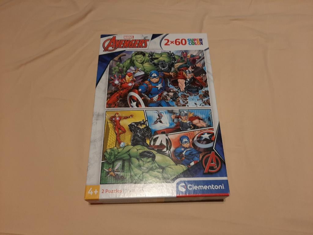 Marvel Avengers 2 puzzels elk 60 pièces Clementoni, Enlèvement ou Envoi