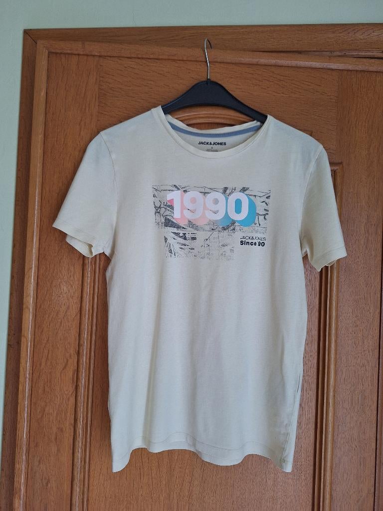 TS jaune clair - Jack&Jones - taille S, Kleding | Heren, T-shirts, Ophalen, Geel, Jack&Jones, Gedragen