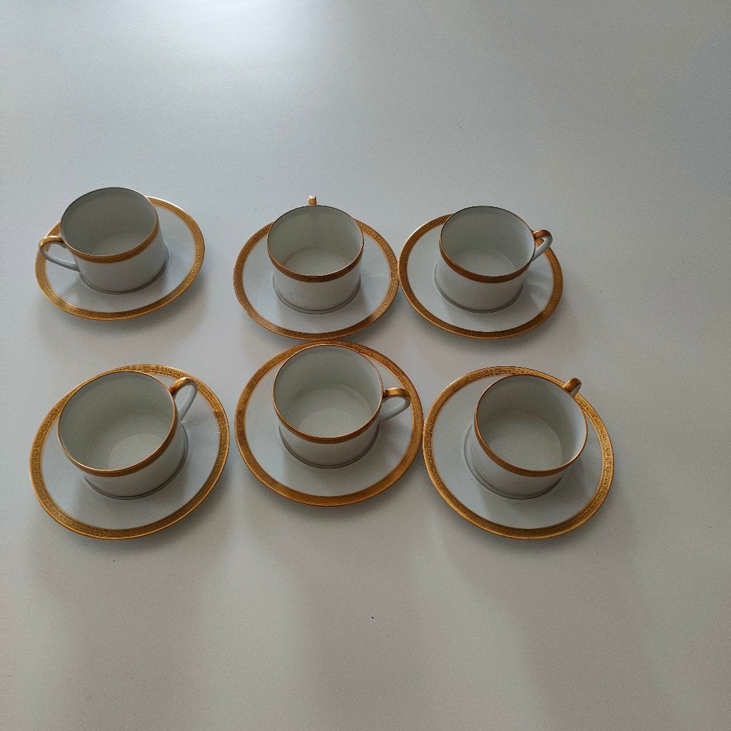 6 tasses et sous-tasse en Limoges, Enlèvement