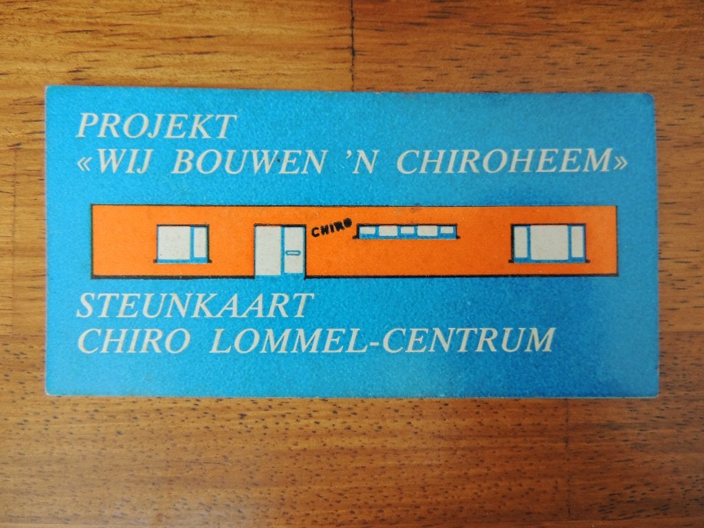 Chiro lommel steunkaart sticker, Verzenden, Zo goed als nieuw, Overige typen