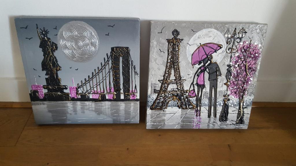 Tableau Paris/ New York, Maison & Meubles, Enlèvement