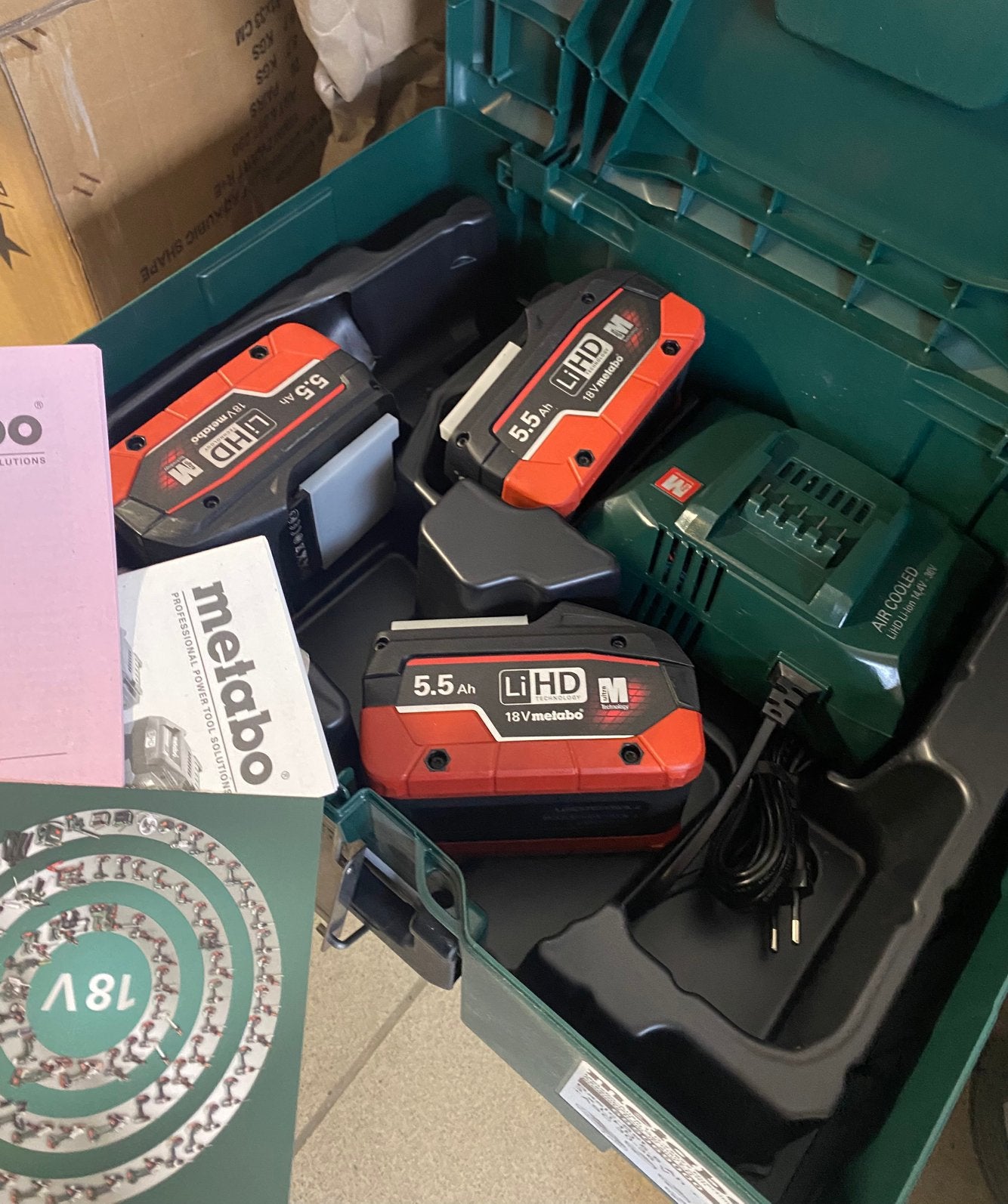 2 stuks Metabo 685069000 18V Accustarterset 3x5.5AhLiHD accu, Ophalen, Nieuw