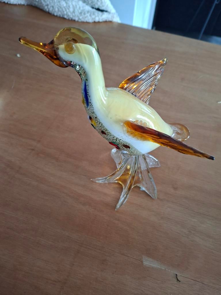 Figurine oiseau en verre soufflé  style Murano, Enlèvement