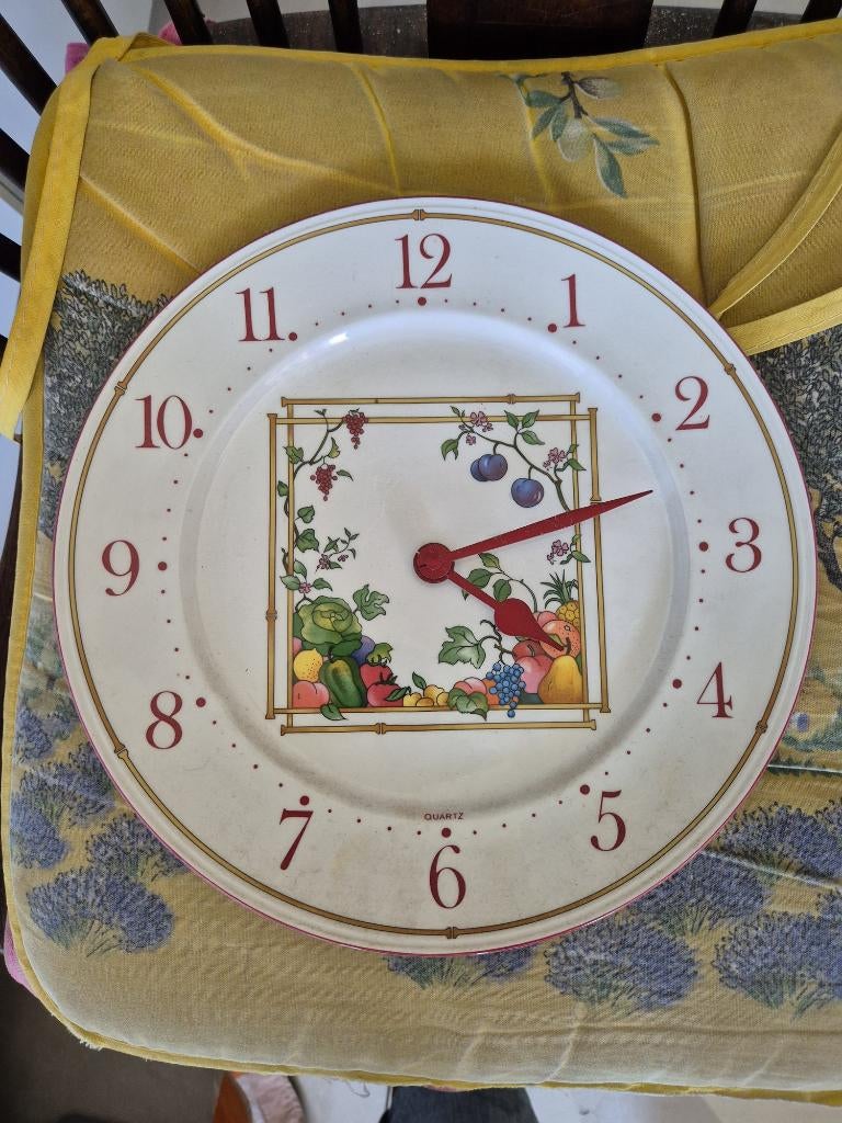 Horloge en porcelaine vintage – Villeroy & Boch, Enlèvement