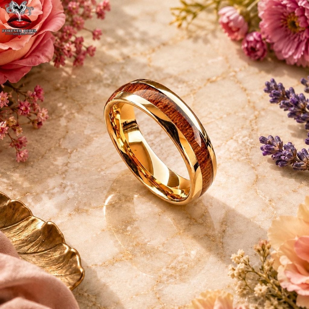 Wolfraam Trouwringen - Goldwood Vow - Diverse Maten, Overige materialen, Nieuw, Ophalen of Verzenden, Dame of Heer