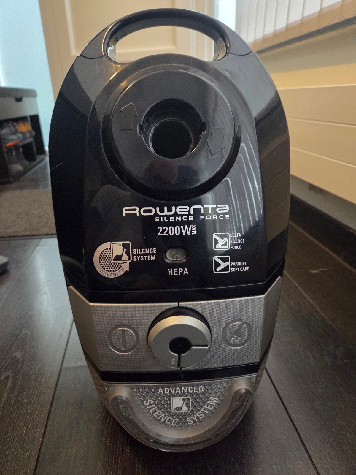 Aspirateur traîneau Rowenta Silent Force RO4721FB, Gebruikt, 2000 watt of meer, Sledestofzuiger, Stille werking