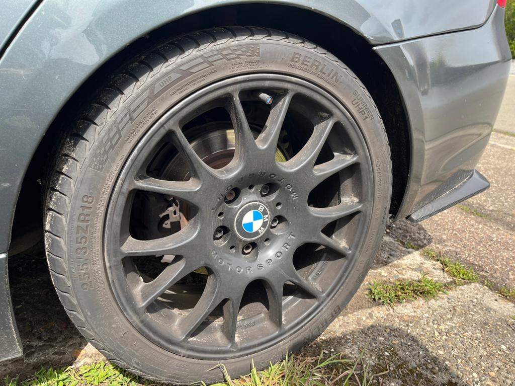 bmw e90 velgen Motorsport 18 inch met goede banden, Ophalen, 18 inch, Band(en)