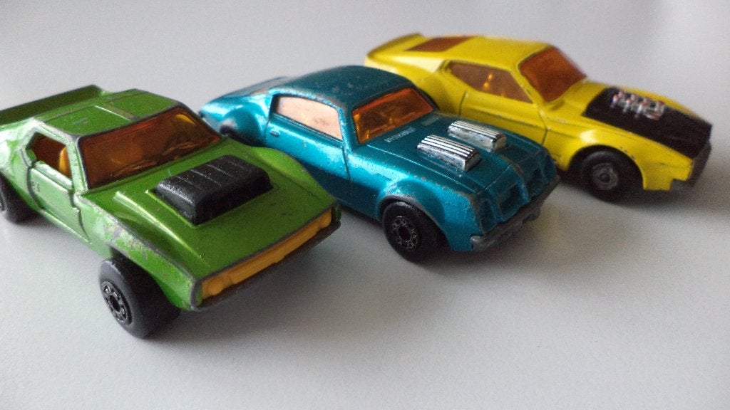 set matchbox superfast american muscle cars, Ophalen, Gebruikt, Auto's