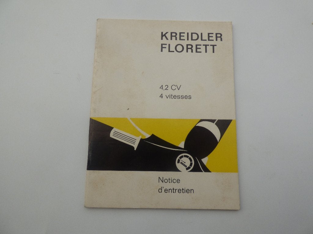KREIDLER FLORETT 4.2 PK - 4 VERSNELLINGEN ONDERHOUDSBOEKJE, Fietsen en Brommers, Ophalen of Verzenden, Zo goed als nieuw