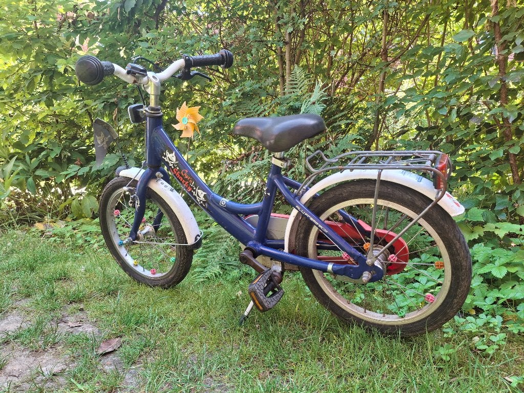 Puky "Captain Sharky" 16 inch kinderfiets, Fietsen en Brommers, Fietsen | Kinderfietsjes, Gebruikt, 16 tot 20 inch, Velgrem, Ophalen