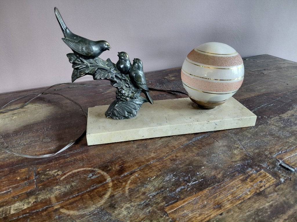 Art Deco vogellamp, jaren 1920, Enlèvement ou Envoi