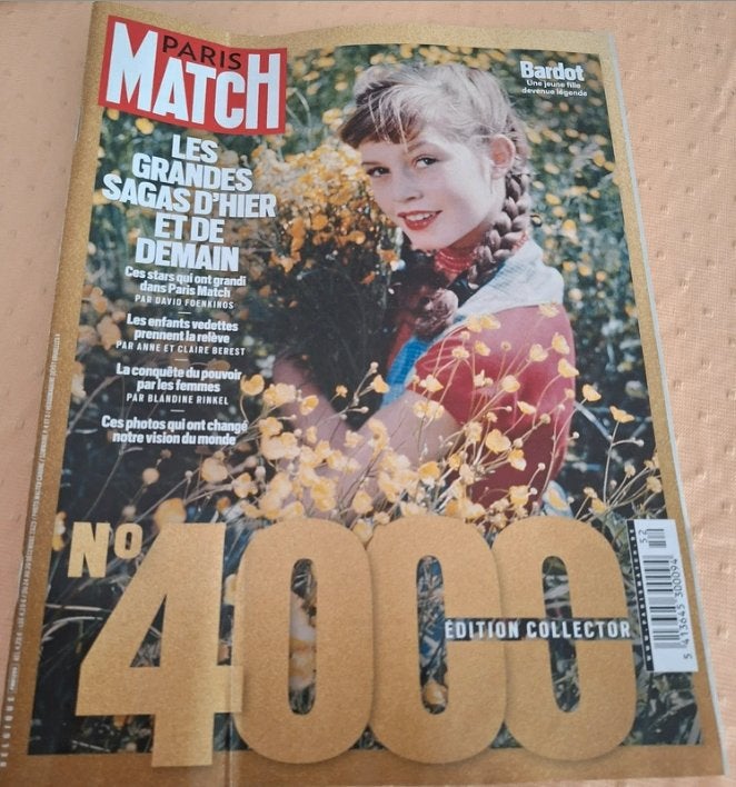 Paris Match n4000 édition collector, Enlèvement ou Envoi, Comme neuf