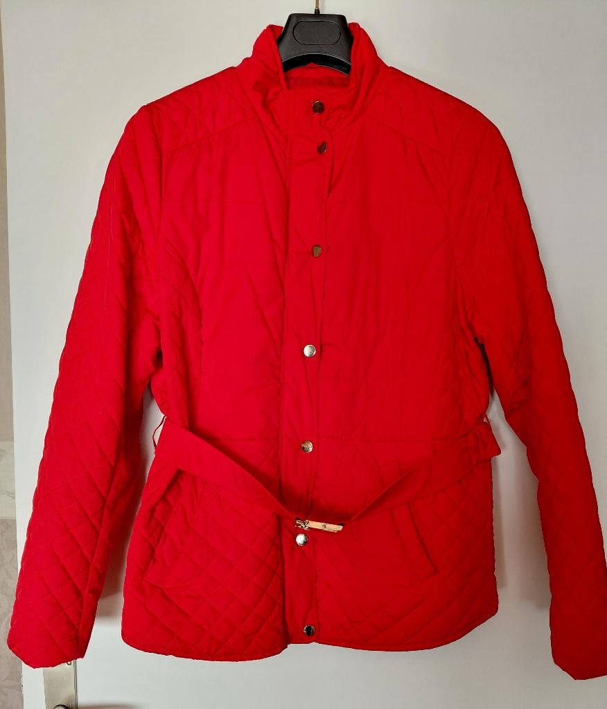 Jas maat 46, Ophalen of Verzenden, Zo goed als nieuw, Rood, Maat 46/48 (XL) of groter