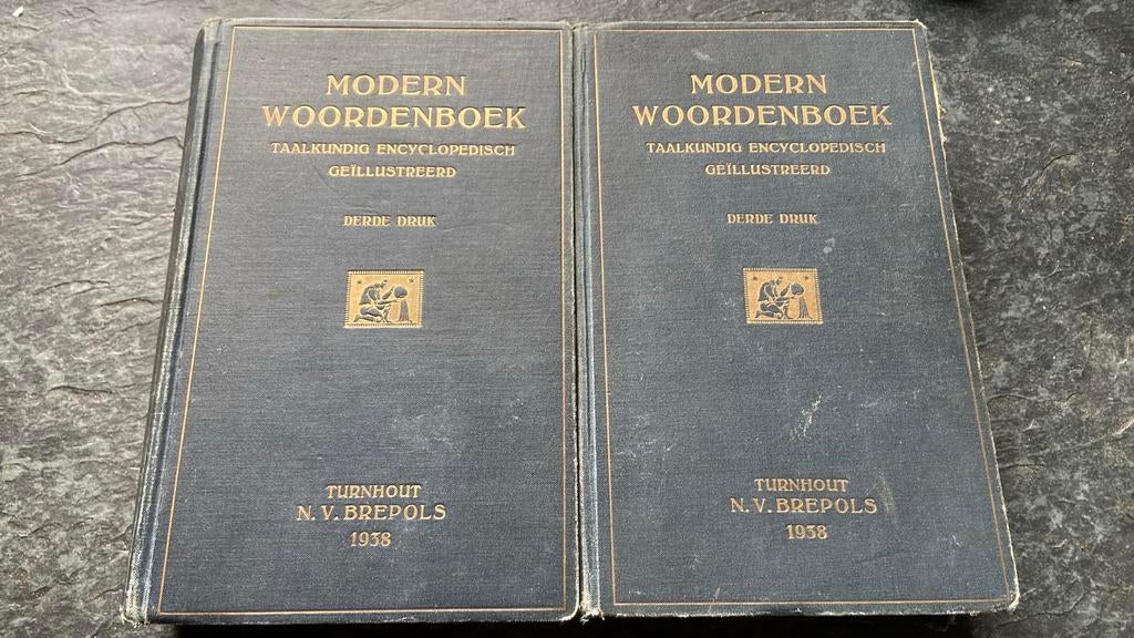 1938 2-delig geïllustreerd “Modern woordenboek” encyclopedie, Enlèvement ou Envoi