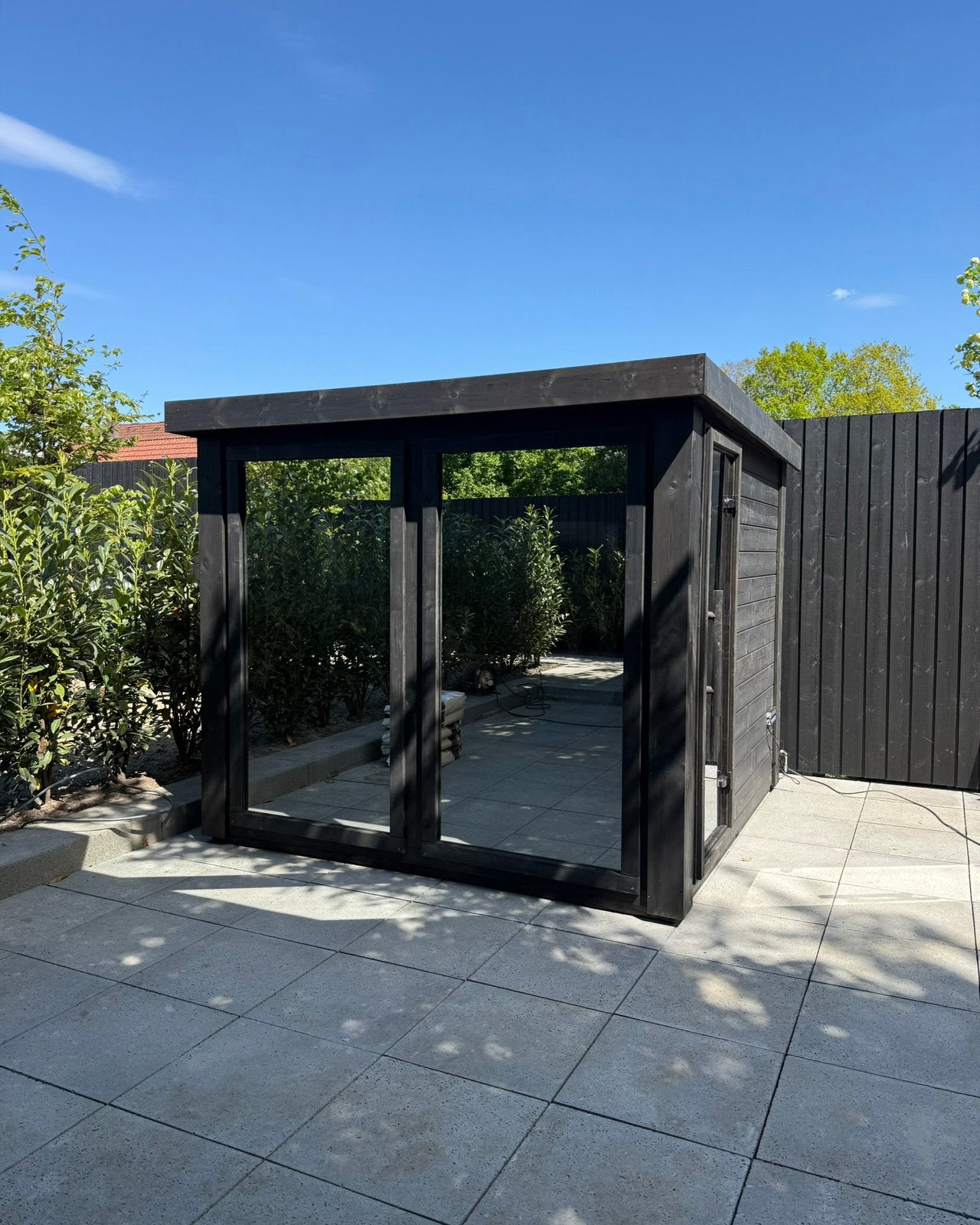 Spiegel sauna panorama sauna thermowood maatwerk buitensauna, Ophalen of Verzenden, Nieuw, Fins of Traditioneel, Complete sauna
