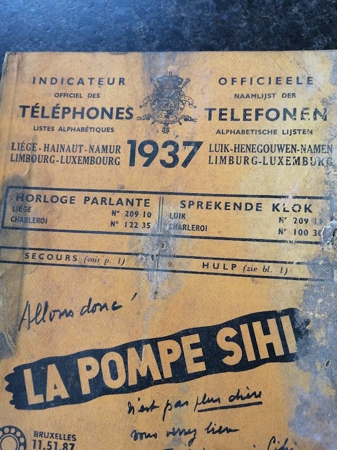 oude telefoonboek van 1937, Verzamelen, Ophalen