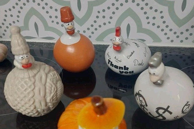 Petites poules J-line 6€/pce, Collections, Statues & Figurines, Comme neuf, Envoi